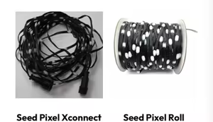 RGB LED Fairy Seed Pixel <strong>Light</strong> <strong>String</strong> 1000LEDs Roll 5V 12V IP65 PVC <strong>Outdoor</strong> Dimmable Holiday Decoration Black Transparent Wire - Product Image 6