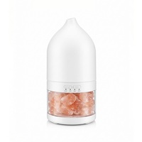 Diffuseur d'arômes silencieux à ultrasons avec lampe à sel minéral et cristaux de sel pour aromathérapie