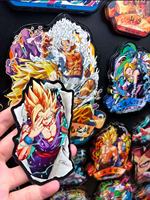 DM vente en gros de boules Dragon Z Carrom Board aimant de réfrigérateur boîte aveugle croquis dessinés à la main Art acrylique 3D autocollant découpé Goku Vegeta