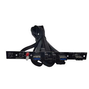 บอร์ดวงจรเมนบอร์ด PC,GPU Dual USB3.0 + USB2.0ฟลอปปี้ไดรฟ์ฮับเอาต์พุตเสียงบอร์ดขยาย PCB อิเล็กทรอนิกส์สำหรับผู้บริโภค - Product Image 2