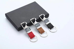 <span class=keywords><strong>Porte</strong></span>-clés en cuir PU <span class=keywords><strong>personnalisé</strong></span> à la mode, cadeau promotionnel pour voiture - Product Image 5