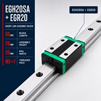 Série EGH-SA – Bloc de guidage linéaire alternatif HIWIN, chariot coulissant, pièces d'automatisation CNC – EGH15SA/EGH20SA/EGH25SA/EGH30SA