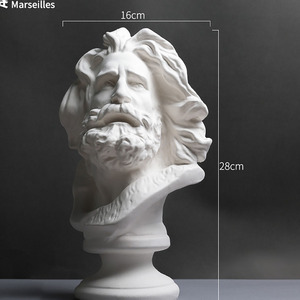 Statue de grande personnalité grecque célèbre de 10 pouces en plâtre blanc, sculpture 3D, œuvre d'<span class=keywords><strong>art</strong></span> décorative pour studio de dessin, modèle de référence pour croquis - Product Image 5
