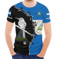 Bon produit Qualité Drapeau Plus Nicaragua Taille Hommes T-shirts Sport Fitness Séchage Rapide T-shirts Mode Personnalisé T-shirt pour Hommes
