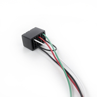 Caja de Conexión de 6 Pines con Cable Abierto de 300 mm, en Colores Blanco, Verde, Morado y Rojo