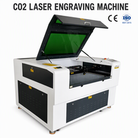 Machine de gravure laser CO2 haut de gamme pour acrylique, bois, cuir, caoutchouc, contreplaqué, papier, verre, certifiée CE