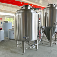 Cuve de brassage 3BBL isolée sous pression en acier inoxydable pour clarification, carbonatation et stockage