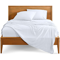 Draps extra doux Draps de lit de luxe King Queen Size Ensemble de draps 4 pièces pour hôtel