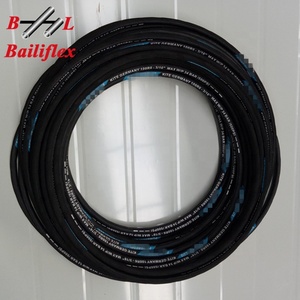 Tubo Flessibile Idraulico in Gomma con Treccia in Acciaio Inox ad Alta Pressione DIN EN 853 2 SC - Product Image 2