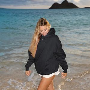 Sudadera con Capucha de Tortuga Marina FOXA para Mujer, Sudadera Holgada de Felpa, Talla Grande, Hombros Caídos, Diseño Gráfico, Estética Oceánica - Product Image 3