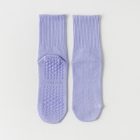 Chaussettes de sport en coton tricoté pour femmes, logo personnalisé, compression, chaussettes de yoga et de pilates, antidérapantes, respirantes, chaussettes de fitness d'automne