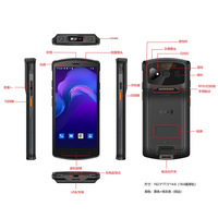 Smartphone Android PDA NFC avec lecteur d'empreintes digitales, étanche IP65, déverrouillé, écran 5,7 pouces, 4G LTE, lecteur de codes-barres QR