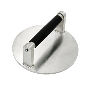 Triturador de hamburguesas de acero inoxidable de alta resistencia, Mango antideslizante para triturar hamburguesas, hamburguesas, carne, aves de corral, herramienta de fabricación de chapa - Product Image 2