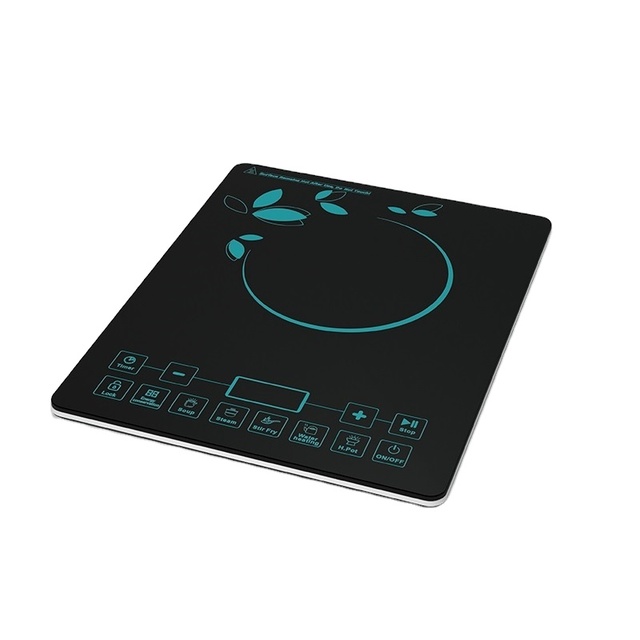 Factory 2025 New Sliding Touch Controller With Digital Invisible Lcd Display Induction Cooktop 220V Single Induction Cooker DIY