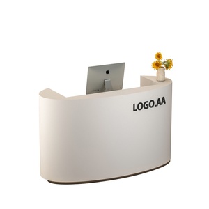 QT-<span class=keywords><strong>234X</strong></span> Leichter Luxus Leder Beweglicher Minimalistischer Moderner Empfangstresen für Schönheitssalon Bekleidungsgeschäft Klein und Schlicht - Product Image 5