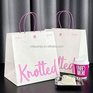 Bolsa de Regalo de Papel Kraft Marrón Hecha a Mano, Personalizada, de Alta Gama, Estilo InS, Reciclable, para Tienda de Ropa o Velas - Product Image 1