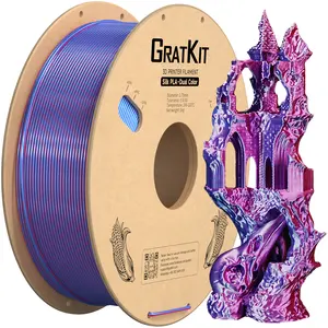 Gratkit Double Color Silk PLA 1.75mm Filament 1KG/Roll Made From For FDM 3d Printers
