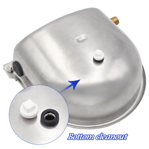 Thép không gỉ bò uống gia súc uống nước Bát ngựa tự động máng nước van đồng gia súc uống bát - Product Image 4