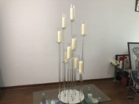 Offre Spéciale Articles de Décoration de Mariage Grand Chandelier en Cristal à 10 Bras Centre de Table