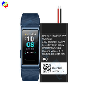 100mAh 3.82V Huawei Band 3 Pro Watch用の新しい高品質バッテリーHB351329ECW。 - Product Image 1