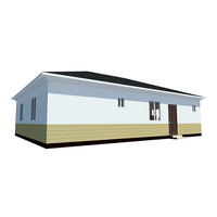 Plans de maison moderne de 2 chambres pour la vie en famille