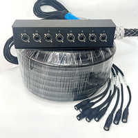 ST OEM Hochwertiger 8-Kanal CAT6 SF/UTP geschirmter RJ45 Ethernet Serpentine Kabel Kupfer gummi für Bildschirme im Freien