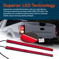 12V 4Pin Plug Double Couleur LED Feu Arrière Bande En Aluminium Étanche Clignotant pour Camion Remorque Dur Pickup Offroad Light Bar