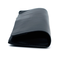 Étui et sacs d'emballage pour lunettes de soleil, lunettes de vue, lunettes optiques, en cuir noir épais, surdimensionné, de luxe, avec aimant