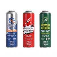 Kaleng Aerosol Tinplate 57x185mm 205x704 458ml 300ml 250ml dengan Leher Kaleng untuk Cat Semprot dan Pembersih Industri