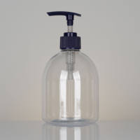 Distributeur de shampooing rechargeable de haute qualité, anti-fuite, durable, en plastique PET transparent, bouteille de savon liquide