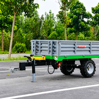 Mini-tracteur de haute qualité Zeyi, directement de l'usine, avec composants centraux à engrenages, et remorque basculante durable pour le transport agricole