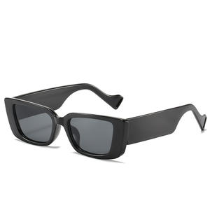 Gafas de sol metálicas sin montura a la moda para hombre, protección UV400, montura de plástico y metal, color negro, protección solar, moda para viajes - Product Image 4