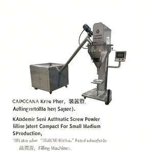 Máquina semiautomática de llenado de polvo con tornillo Kandemir, de acero inoxidable, compacta, para producción pequeña y mediana - Product Image 2
