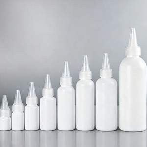 ขวดหัวแหลมสีขาว 30 มล. 50 มล. 100 มล. ป้องกันแสง HDPE สำหรับบรรจุกาว สีเม็ด สีน้ำมัน - Product Image 1