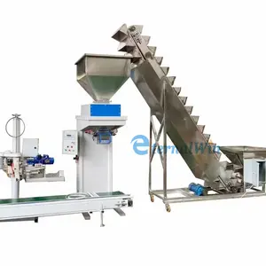 5kg 25 kg 50 kg Semi Automatic Cattle Fish Feed Pellet Compost Fertilizer Packaging Machine Animal Food Packing Machine