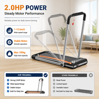 Caminadora Plegable Mejorada 1-12km/h, Máquina Portátil para Caminar y Correr Debajo del Escritorio para Hogar y Oficina, Venta al por Mayor de Fábrica