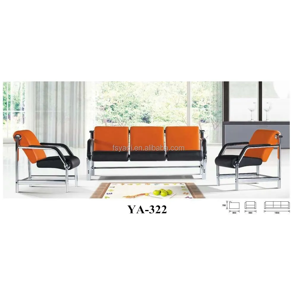Design moderne confortable salon de coiffure chaises d'attente (YA-322)