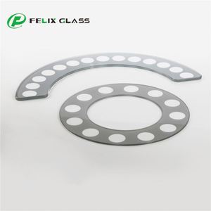 FELIX GLASS Modern Industrial Style Glass Disc Tempered Glass High Transmittance Silk <b>Screen</b> Lighting <b>Covers</b> Lampshades Fixtures - Product Image 3