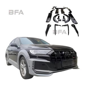 อัพเกรดสําหรับ 2020-2024 Audi Q7 Q7L <span class=keywords><strong>SQ7</strong></span> ชุดติดตั้ง<span class=keywords><strong>ABT</strong></span>สไตล์ด้านหน้าและด้านหลังกันชนกันชนด้านข้างด้านข้างกระโปรงด้านหลังสปอยเลอร์ - Product Image 1