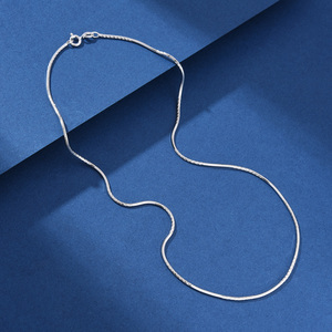 Collar <span class=keywords><strong>de</strong></span> Cadena Cubana <span class=keywords><strong>de</strong></span> Plata S925 Chapada en Oro <span class=keywords><strong>de</strong></span> 14K al por Mayor, Corte <span class=keywords><strong>de</strong></span> Diamante, Diseño <span class=keywords><strong>de</strong></span> Hueso <span class=keywords><strong>de</strong></span> Anís, Romántico, para Regalo <span class=keywords><strong>de</strong></span> Mujer u Hombre - Product Image 3