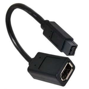 Câble adaptateur pour appareil photo numérique Firewire FireWire IEEE 1394 6P femelle <span class=keywords><strong>1394b</strong></span> 9P mâle - Product Image 5