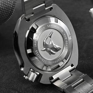 Montre de luxe pour homme San Martin SN047-G-B, nouvelle montre de plongée Turtle, mouvement automatique NH35, bracelet en saphir, 20 bars, lumineuse, Relojes - Product Image 6