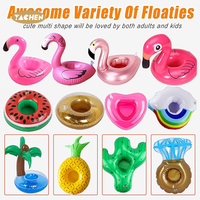 YACHEN Porte-boisson gonflable pour pastèque Porte-boisson flottant sur le thème des fruits pour la piscine Décorations de fête Accessoires de piscine
