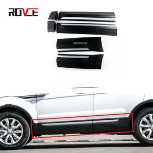 ROVCE Dekorasi Trim Plat Pintu Samping Mobil, untuk Land Rover Range Rover Evoque L538 Gaya Prestige 2012-2018 L538 Gloss Perak