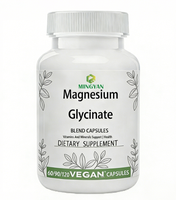 Prix d'usine – Capsules de glycinate de magnésium pur avec zinc – Supplément de magnésium chélaté à force maximale pour adultes, femmes et hommes, favorisant le sommeil