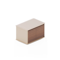 Ensemble de bureau de direction contemporain avec table d'appoint réglable, finition chevrons et éclairage d'ambiance LED pour bureau de PDG