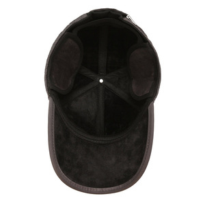 Men's Winter <b>Baseball</b> <b>Cap</b> Fleece Lined Warm Thickened Duckbill Hat With Ear Protection For Outdoor Use - Product Image 4