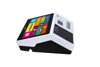 Terminal de point de vente tout-en-un ZHONGJI Mini de bureau 11,6 pouces avec imprimante thermique intégrée 80 mm, processeur Intel Quad-Core, 4 Go/8 Go de RAM, Windows 128 Go