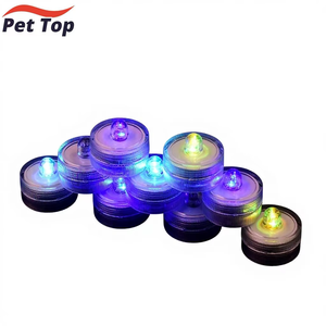베타 물고기 어항 미니 색상변화 LED 수족관 장식용 야간 조명 플라스틱 박스 1L - Product Image 1