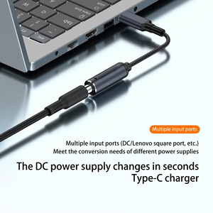 อะแดปเตอร์ <span class=keywords><strong>Lenovo</strong></span> สแควร์11mm x 4.5mm เพื่อ USB ประเภท C สายชาร์จ100W เหมาะสำหรับ HP Dell แล็ปท็อปแท็บเล็ต - Product Image 2
